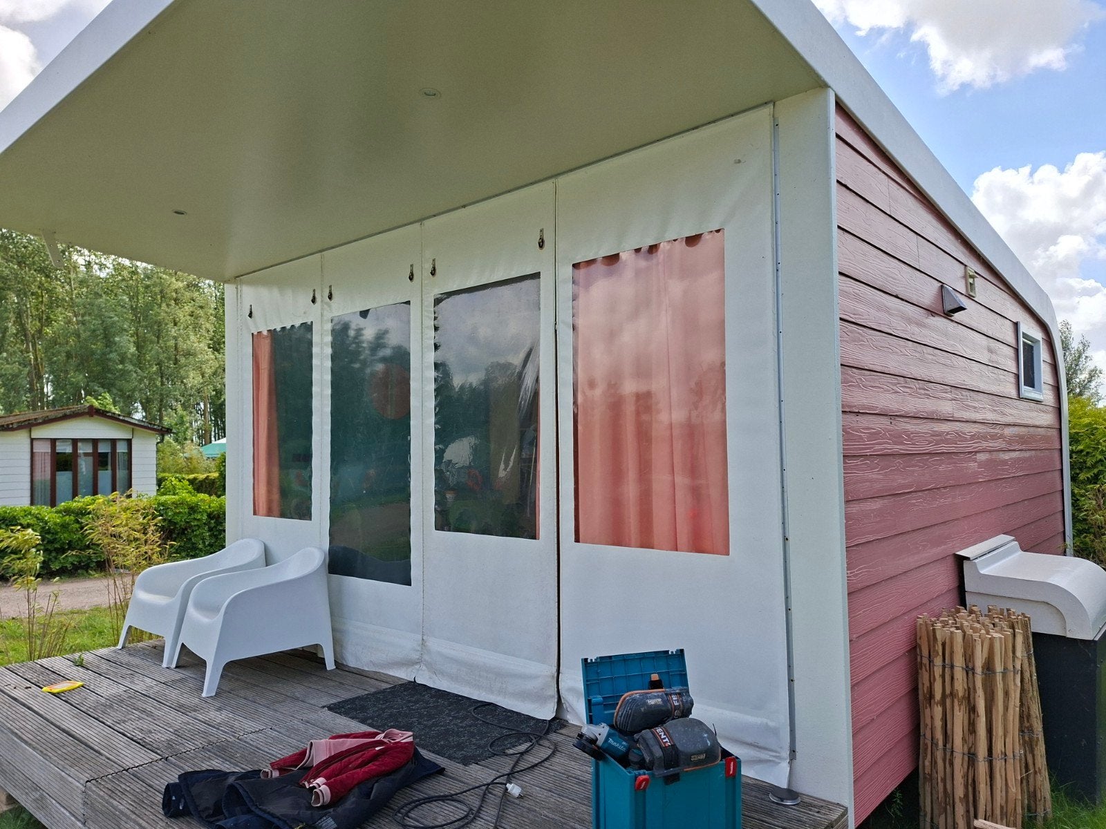 Verandazeil incl. bevestiging - Br. 429, H. 250-260, Ophalen of Verzenden