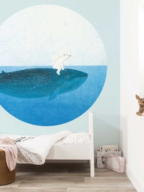 Nieuwe Behangcirkel 'Riding the Whale' - Kek Amsterdam, Ophalen of Verzenden, Fotobehang, 5 tot 10 m², Overige stijlen