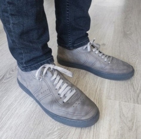 Hugo Boss 1 lijn heren leren schoenen grijs, maat 44, Kleding | Heren, Schoenen, Overige kleuren, Verzenden, Sneakers of Gympen