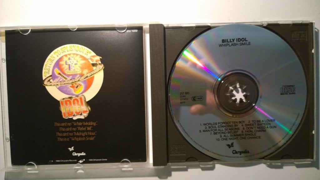 Billy Idol - Whiplash Smile, Cd's en Dvd's, Ophalen of Verzenden, Zo goed als nieuw, Poprock, Album
