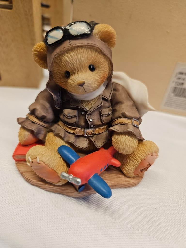 Cherished Teddies Lance "Come Fly With Me" Beeldje, Verzamelen, Beren en Cherished Teddies, Zo goed als nieuw, Beeldje, Cherished Teddies