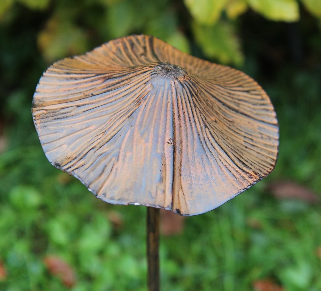 Tuinsteker paddenstoel, metaal, herfst, Robanjer, Nieuw, Ophalen of Verzenden, Harmelen