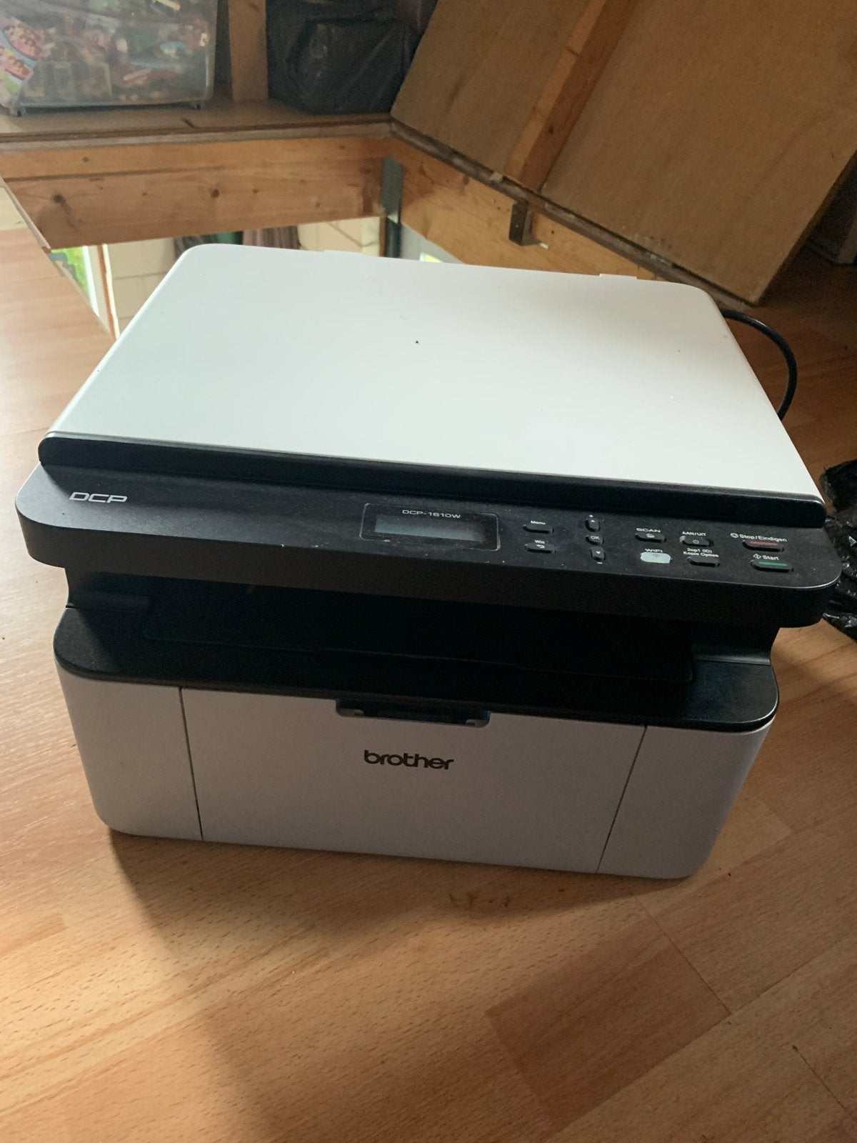Brother DCP-1610W Laserprinter - Print, Scan, Kopieer, Wifi, Ophalen, Gebruikt, Kopieren, All-in-one