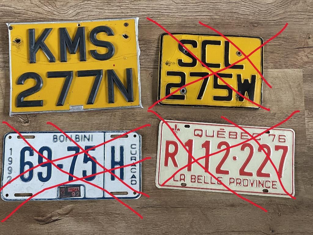 partij kentekens nummerplaten, Ophalen of Verzenden