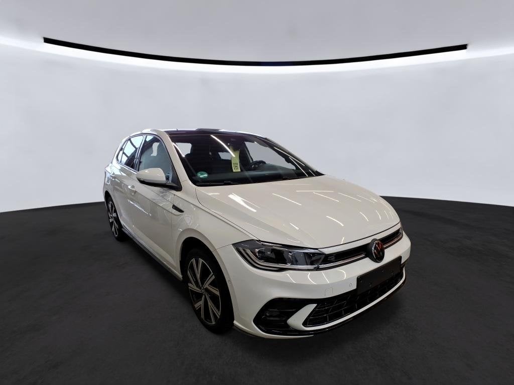 Volkswagen Polo R-Line 1.0 TSI 115Pk Pano ACC IQ Light Navi, Auto's, Automaat, Gebruikt, Zwart, Zwart