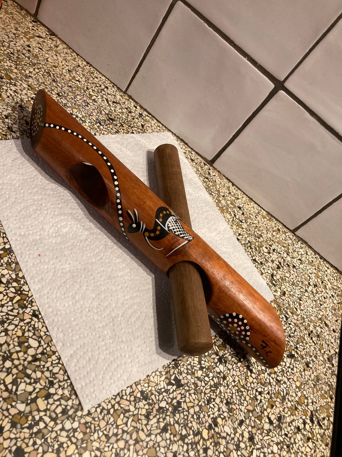 Houten ritme stok, Ophalen of Verzenden