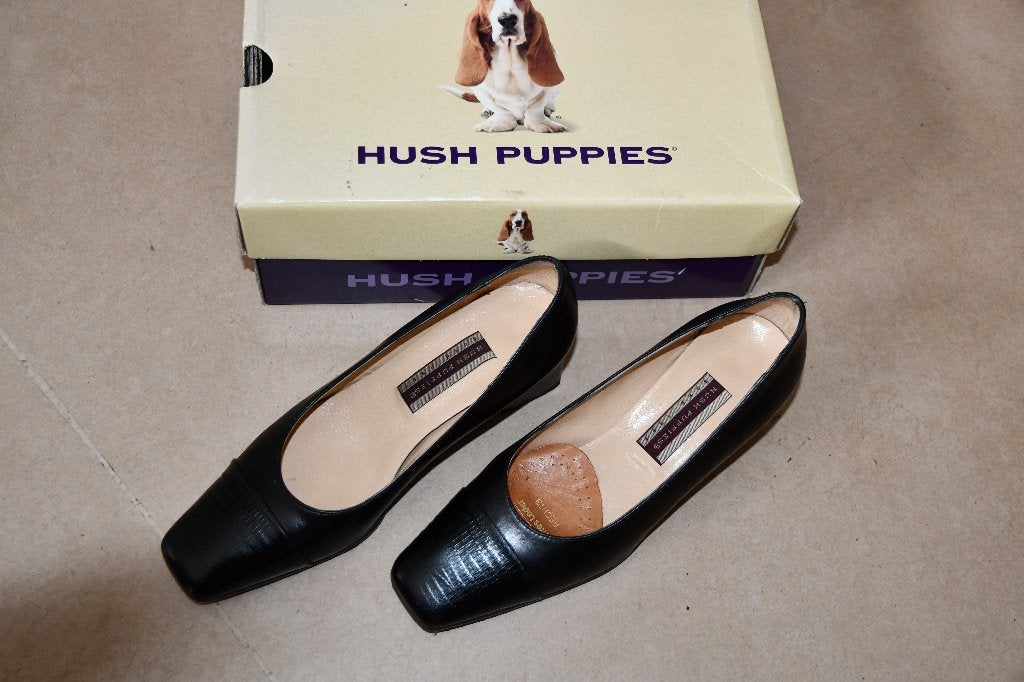 Zwarte pumps - Hush puppies - maat 37, Pumps, Zwart, Ophalen of Verzenden, Zo goed als nieuw