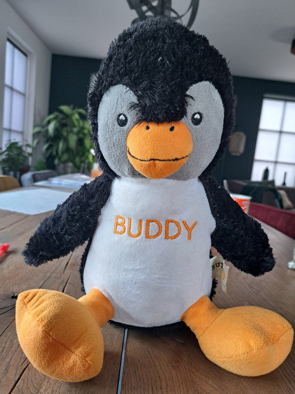 Knuffel Buddy Pinguïn - Zo goed als nieuw, Kinderen en Baby's, Speelgoed | Knuffels en Pluche, Pinguïn, Overige merken, Overige karakters