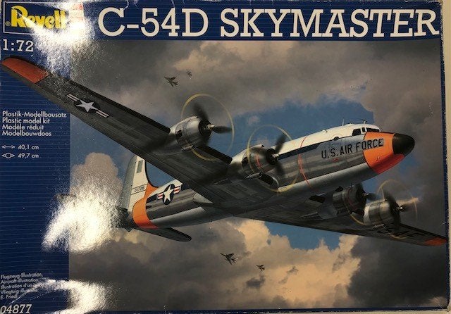 Coelianmodels, Revell 04877, C-54D Skymaster, 1/72, € 48,99, Hobby en Vrije tijd, Modelbouw | Vliegtuigen en Helikopters, 1:72 tot 1:144