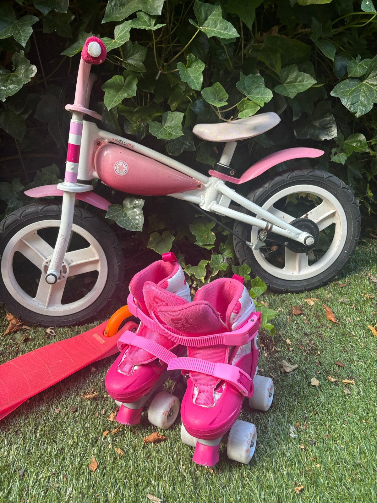 Loopfiets, step en rolschaatsen voor baby meisje, Kinderen en Baby's, Speelgoed | Buiten | Voertuigen en Loopfietsen, Ophalen