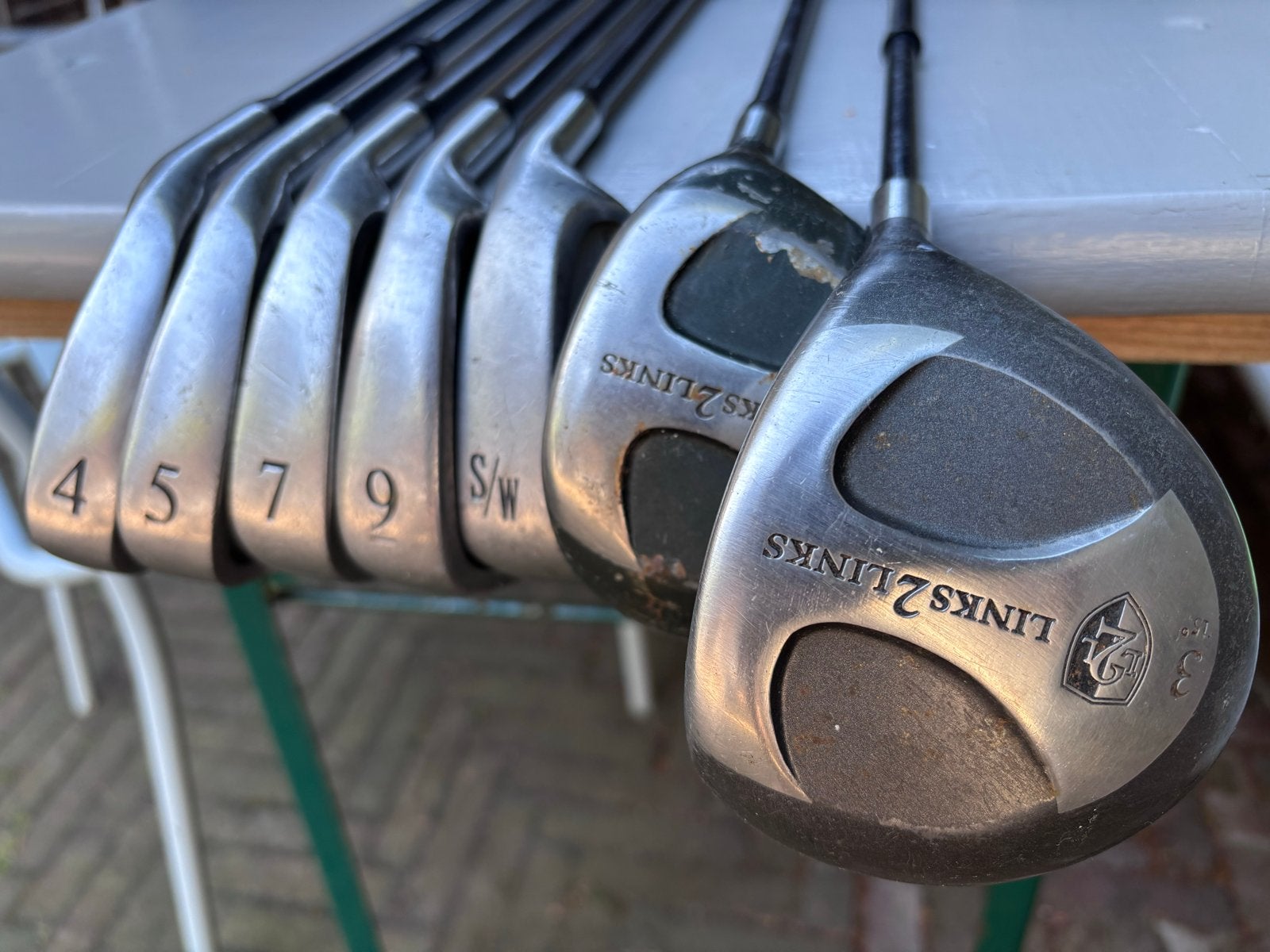 Links2Links halve dames golfset graphite shaft L flex, Sport en Fitness, Golf, Ophalen, Gebruikt, Set, Overige merken