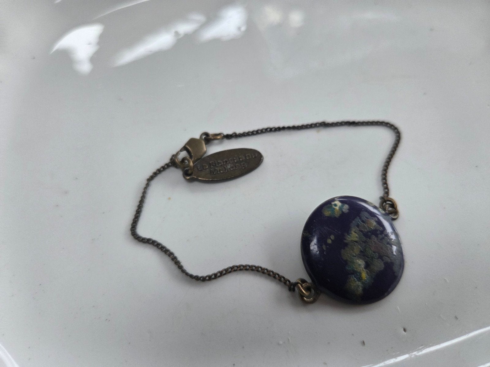 oude emaille armband, Sieraden, Tassen en Uiterlijk, Armbanden, Verzenden, Gebruikt
