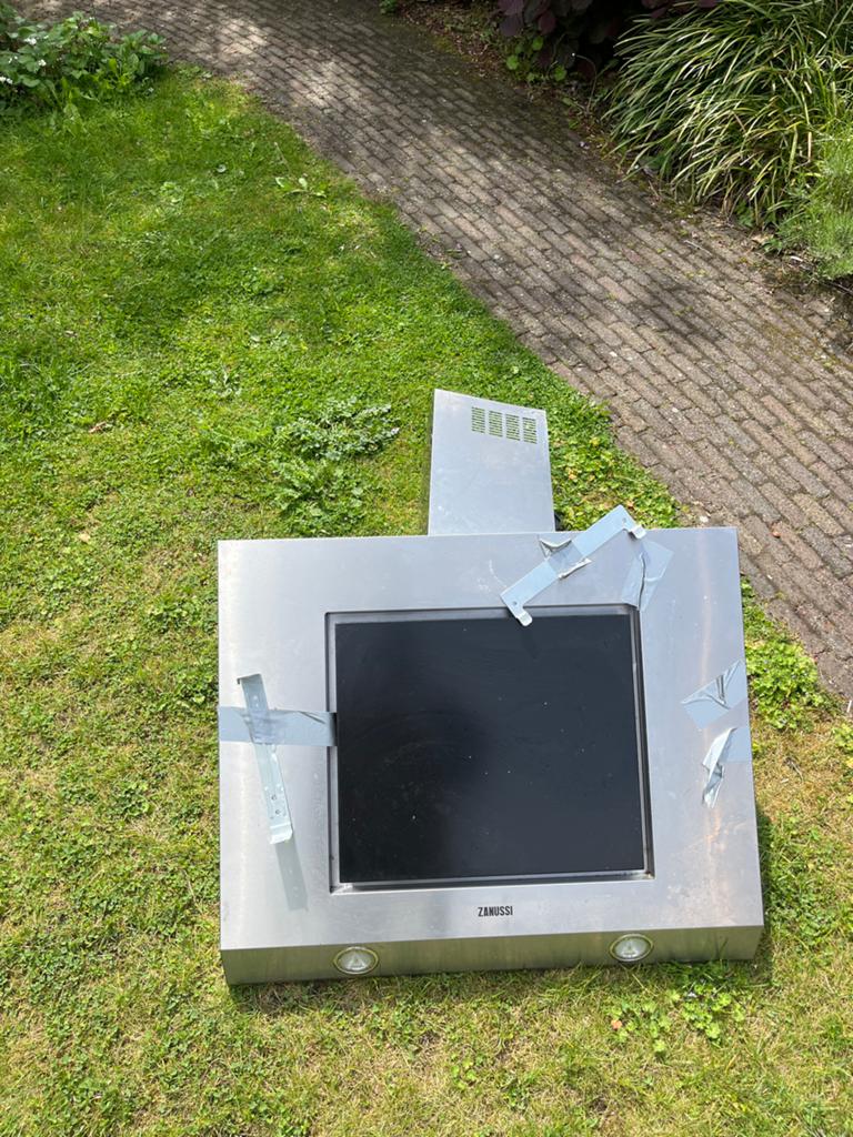 Zanussi afzuigkap - werkt nog goed, Witgoed en Apparatuur, Afzuigkappen, Ophalen, Gebruikt, Vrijstaand, Wandschouwkap