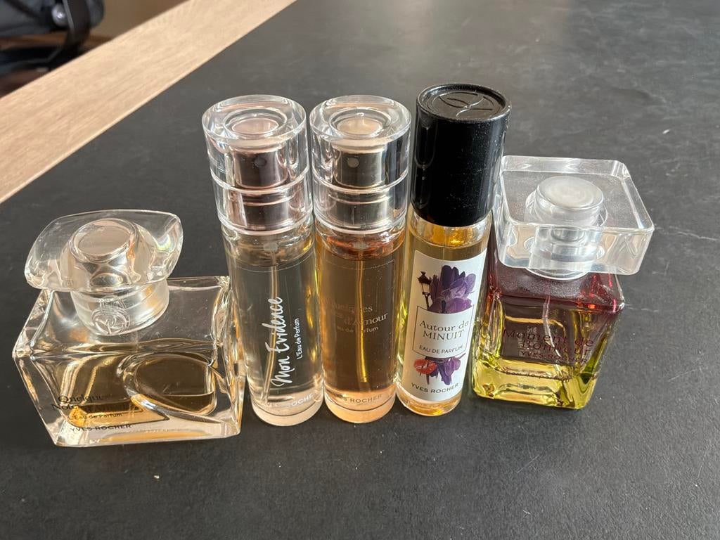 5 Yves Rocher mini parfums - diverse geuren, Ophalen of Verzenden, Gebruikt