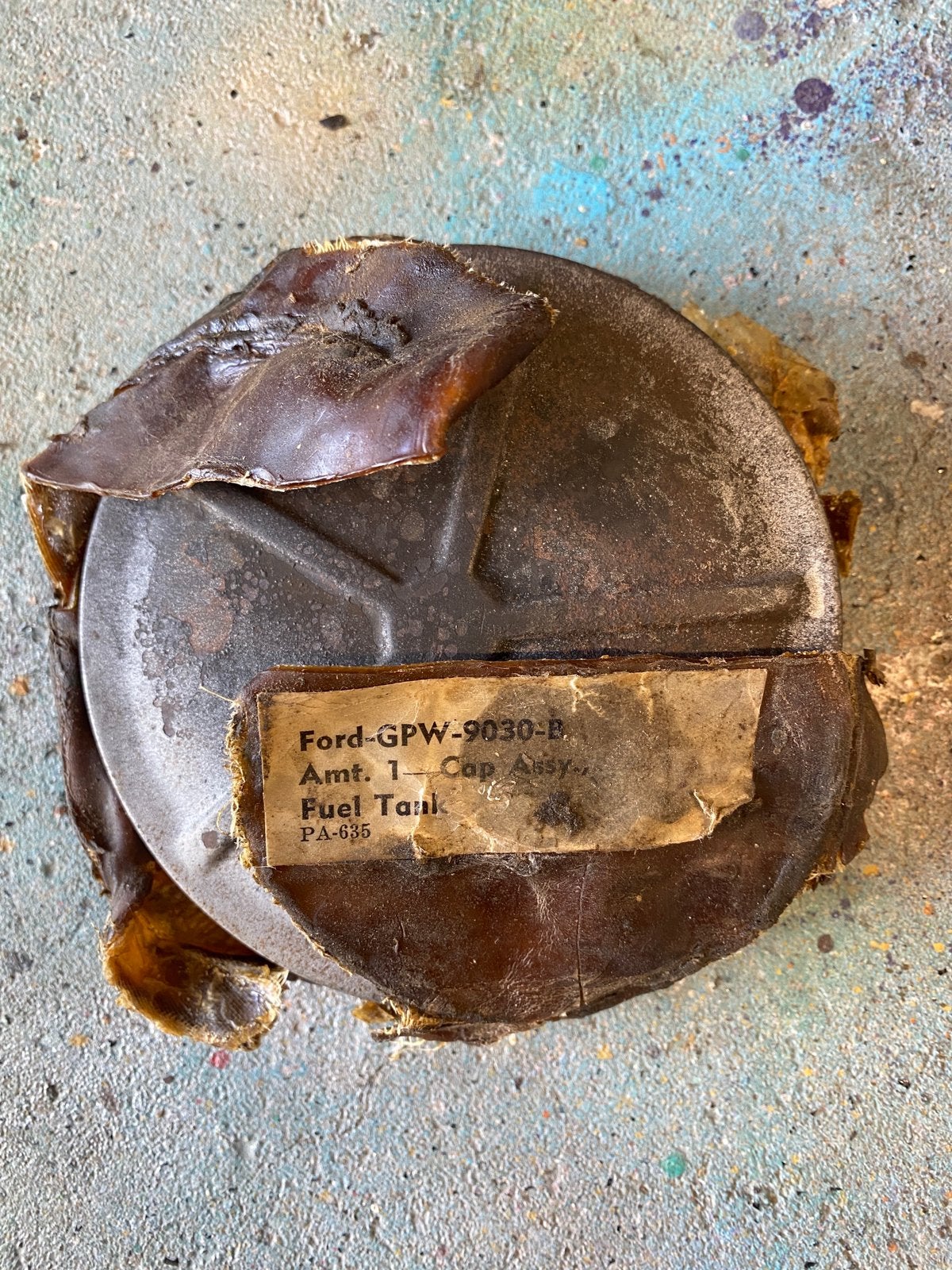 Willys/Ford GPW tankdop nos, Ophalen of Verzenden, Amerika