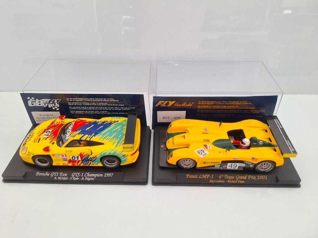 Fly 1 x Porsche 911 GT1 Champion 1 x Panoz Texas Grand Prix, Overige merken, Racebaan, Fly, Nieuw