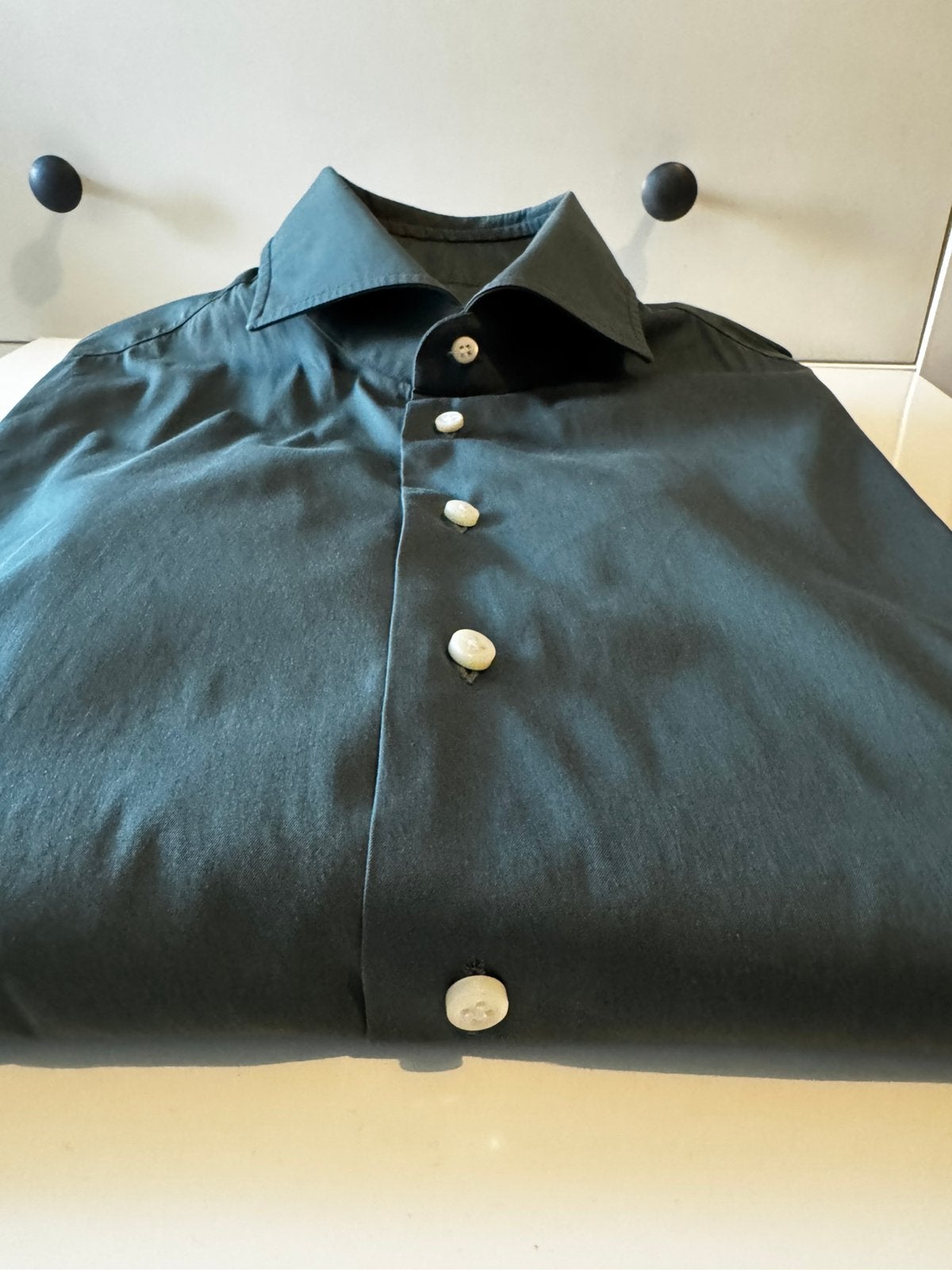 Emanuele Maffeis shirt, Verzenden, Zo goed als nieuw, Groen, Halswijdte 41/42 (L)
