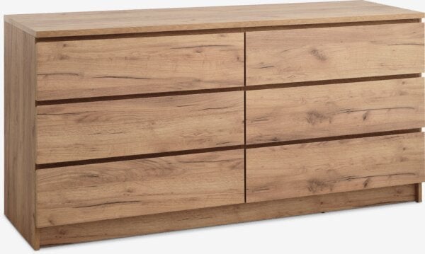 Jysk Ladenkast - 6 laden - B161xH79xD41, Huis en Inrichting, Ophalen, 50 tot 100 cm, Zo goed als nieuw, Minder dan 100 cm