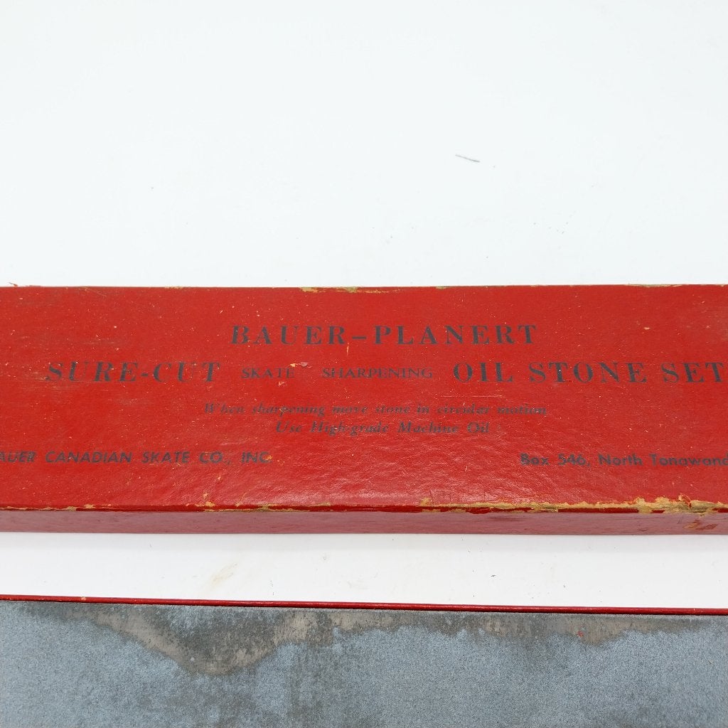 Olie Slijpsteen voor Schaatsen Bauer Co. New York (ML), Ophalen of Verzenden