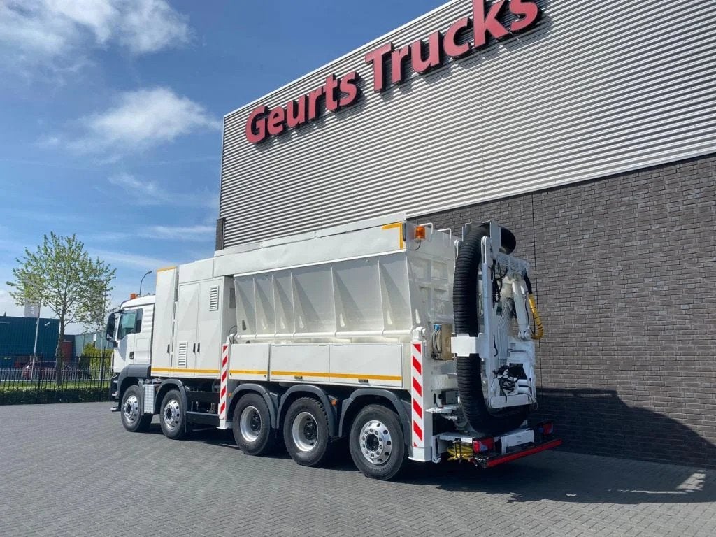 MAN TGS 35.440 10X4-6 BL TRIDEM RSP SAUGBAGGER/SUCTIONEXAVAT, Euro 5, Standkachel, MAN, Wit