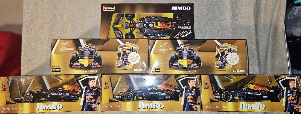 Jumbo Bburago RB182022 Max Verstappen + gratis F1 Kalender, Ophalen, Nieuw, Formule 1