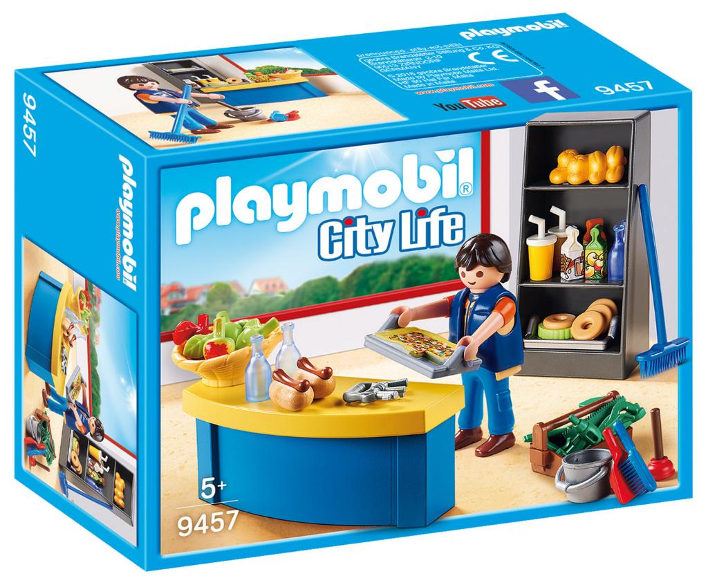 PLAYMOBIL 9457 SchoolConcierge met Kiosk, Ophalen of Verzenden, Nieuw, Complete set