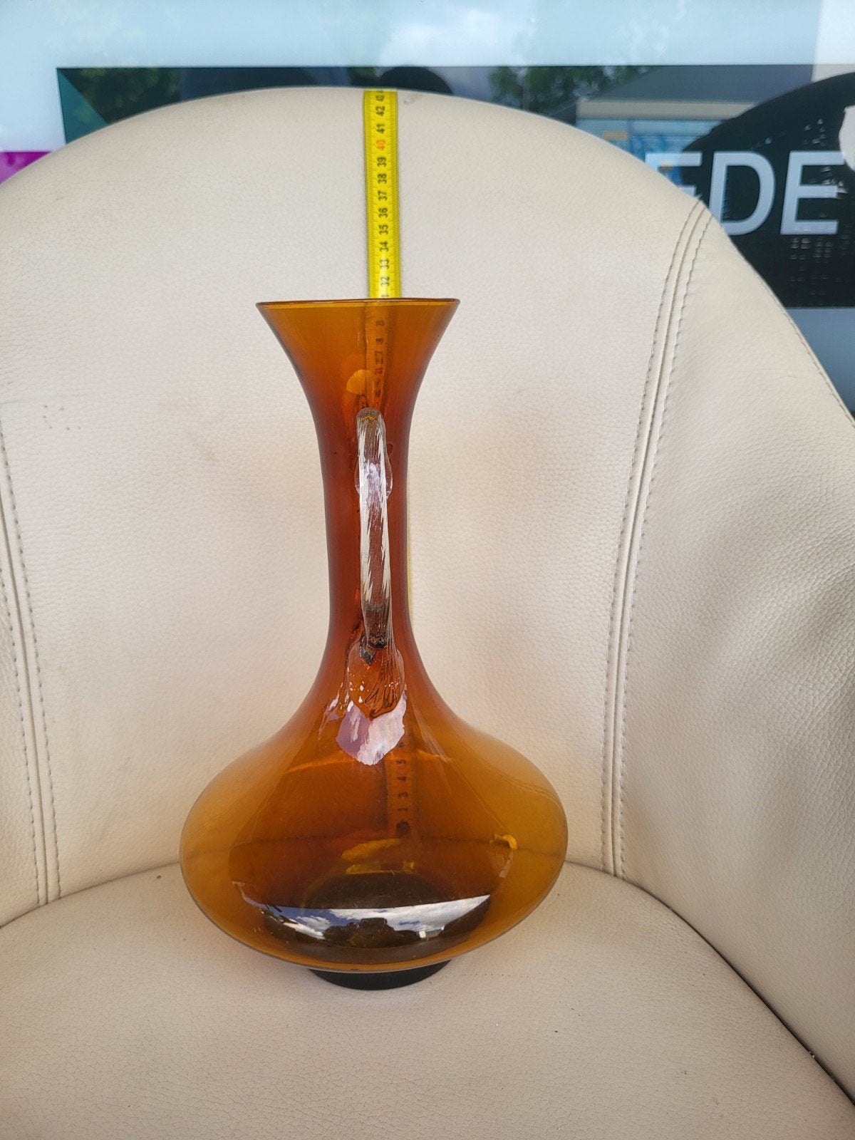 Glas in Lood vaas, Ophalen of Verzenden