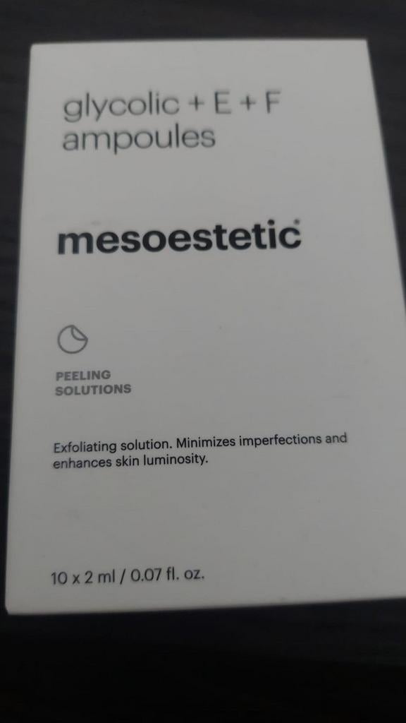 Mesoestetic Glycolic + E + F Ampullen (2x51,-) - Nieuw, Ophalen of Verzenden, Nieuw, Gehele gezicht, Verzorging