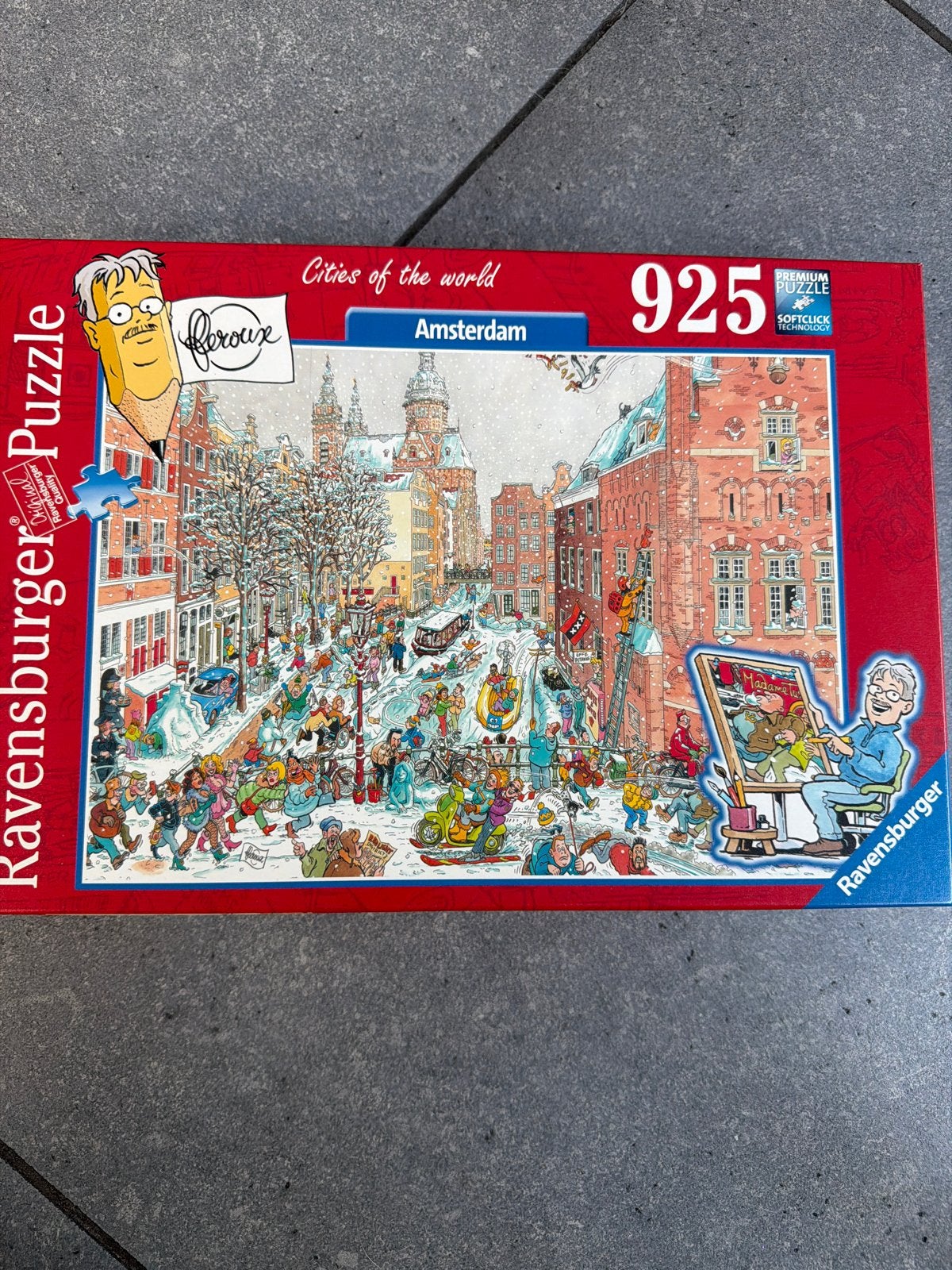 Ravensburger Legpuzzel Amsterdam Winter 925 stukjes, Ophalen of Verzenden, 500 t/m 1500 stukjes, Zo goed als nieuw, Legpuzzel