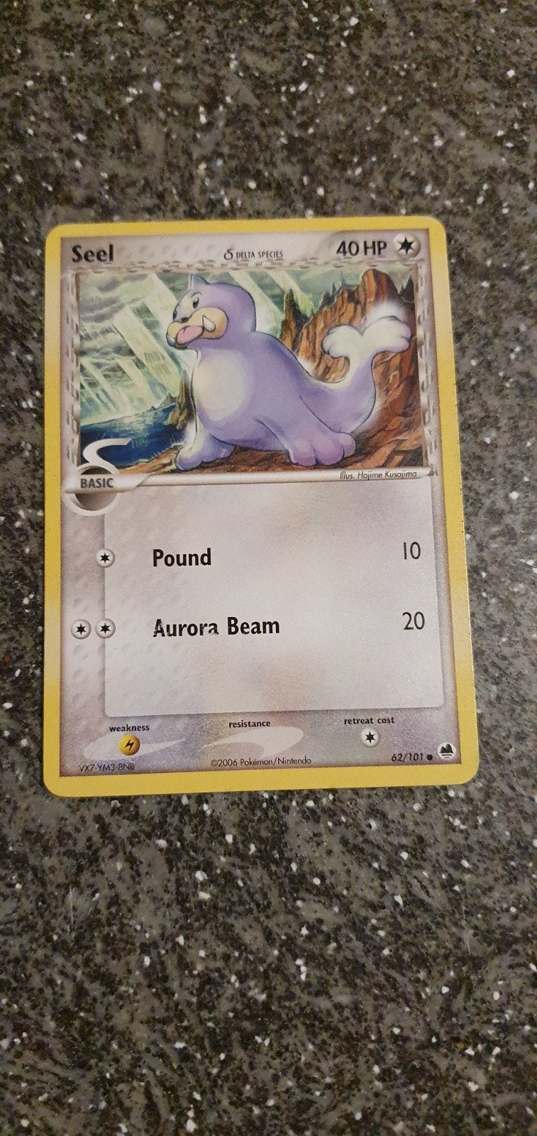 Seel 62/101 EX Dragon Frontiers Pokemon Kaart, Ophalen of Verzenden, Gebruikt, Losse kaart