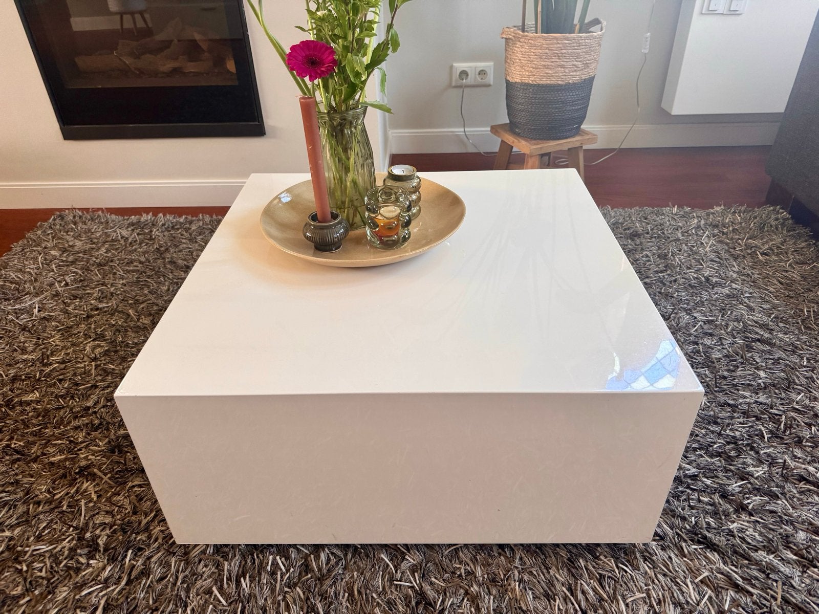 Salontafel Tampa van Goossens - 70x70 cm, Ophalen, Gebruikt, Vierkant, 50 tot 100 cm