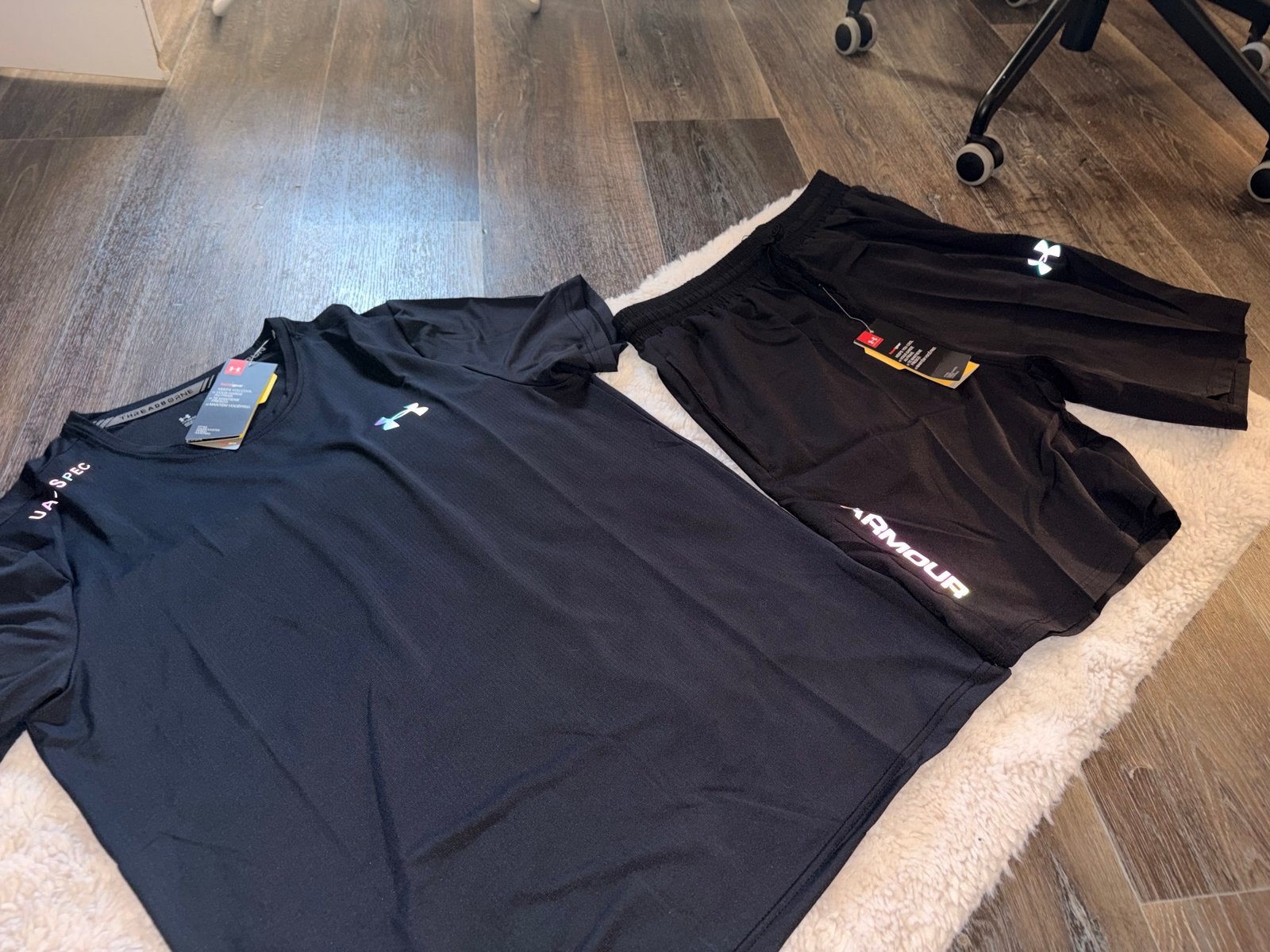 Under Armour Sportset Heren - T-shirt & Korte Broek XL, Kleding | Heren, Ophalen, Fitness, Zwart, Maat 56/58 (XL)