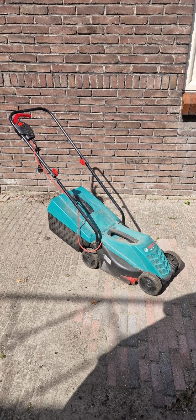 Grasmaaier met opvangbak, Tuin en Terras, Ophalen of Verzenden, Gebruikt