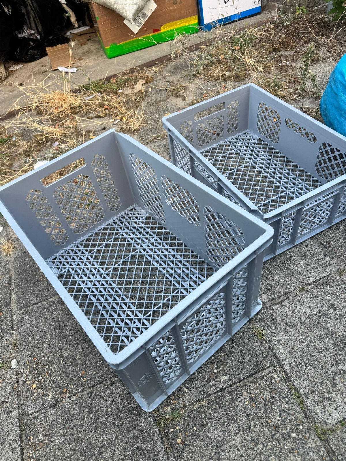 WIBO Opbergkratten 60x20x40 cm en 60x35x40 cm -  (10 stuks), Ophalen, Gebruikt, 40 tot 60 cm, 50 tot 75 cm
