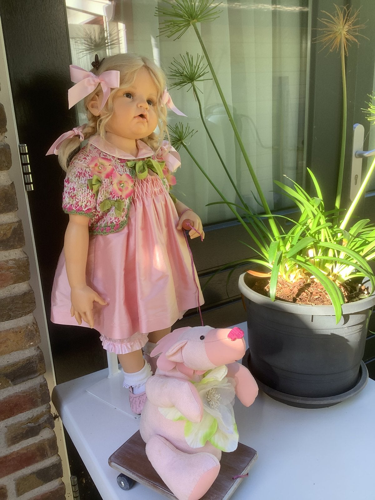 Hildegard Gunzel Henrike 66 cm Resin., Ophalen of Verzenden, Zo goed als nieuw, Pop