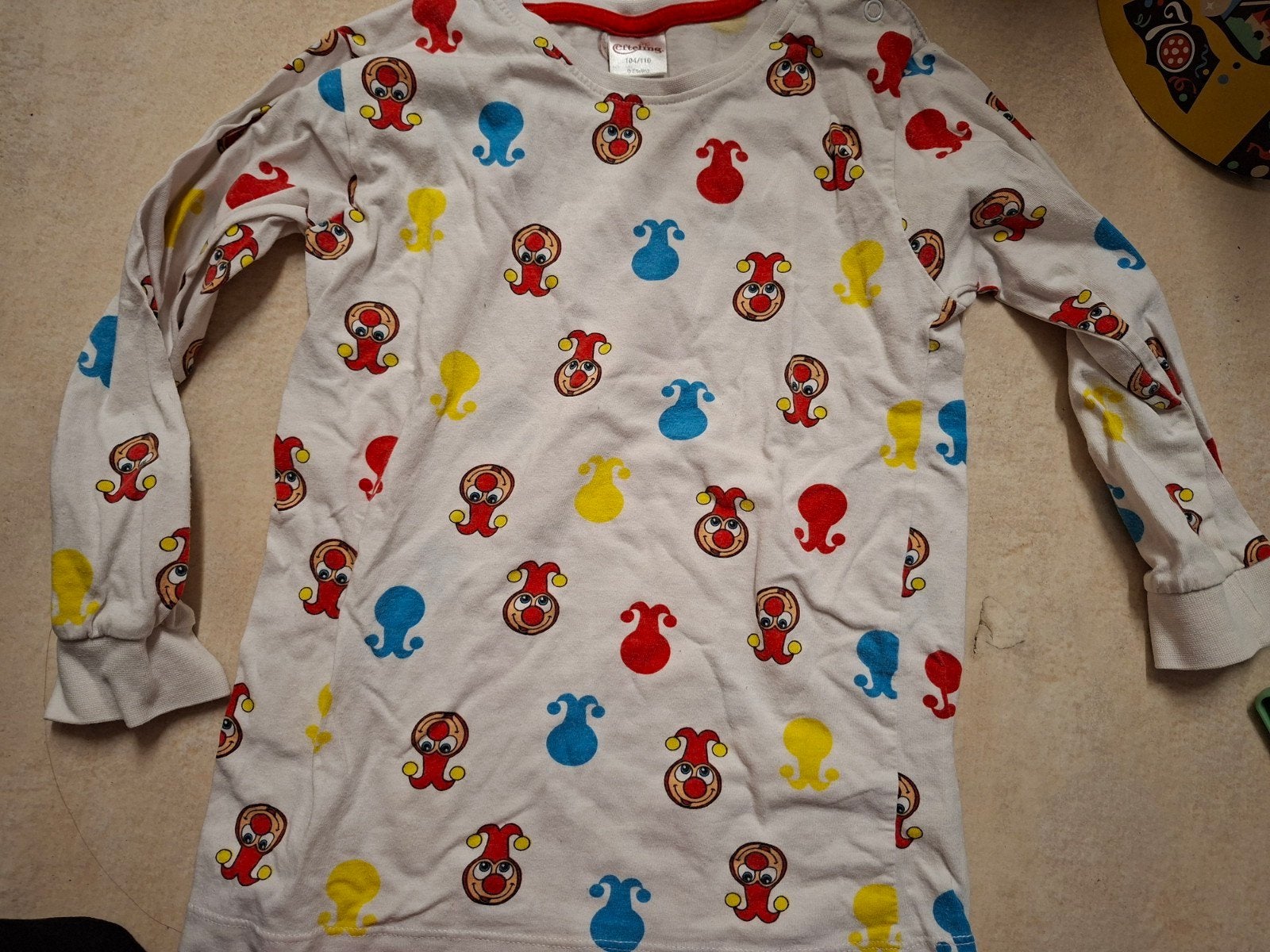 Efteling pyjama shirt longsleeve maat 104 110, Kinderen en Baby's, Gebruikt, Verzenden, Jongen of Meisje, Efteling