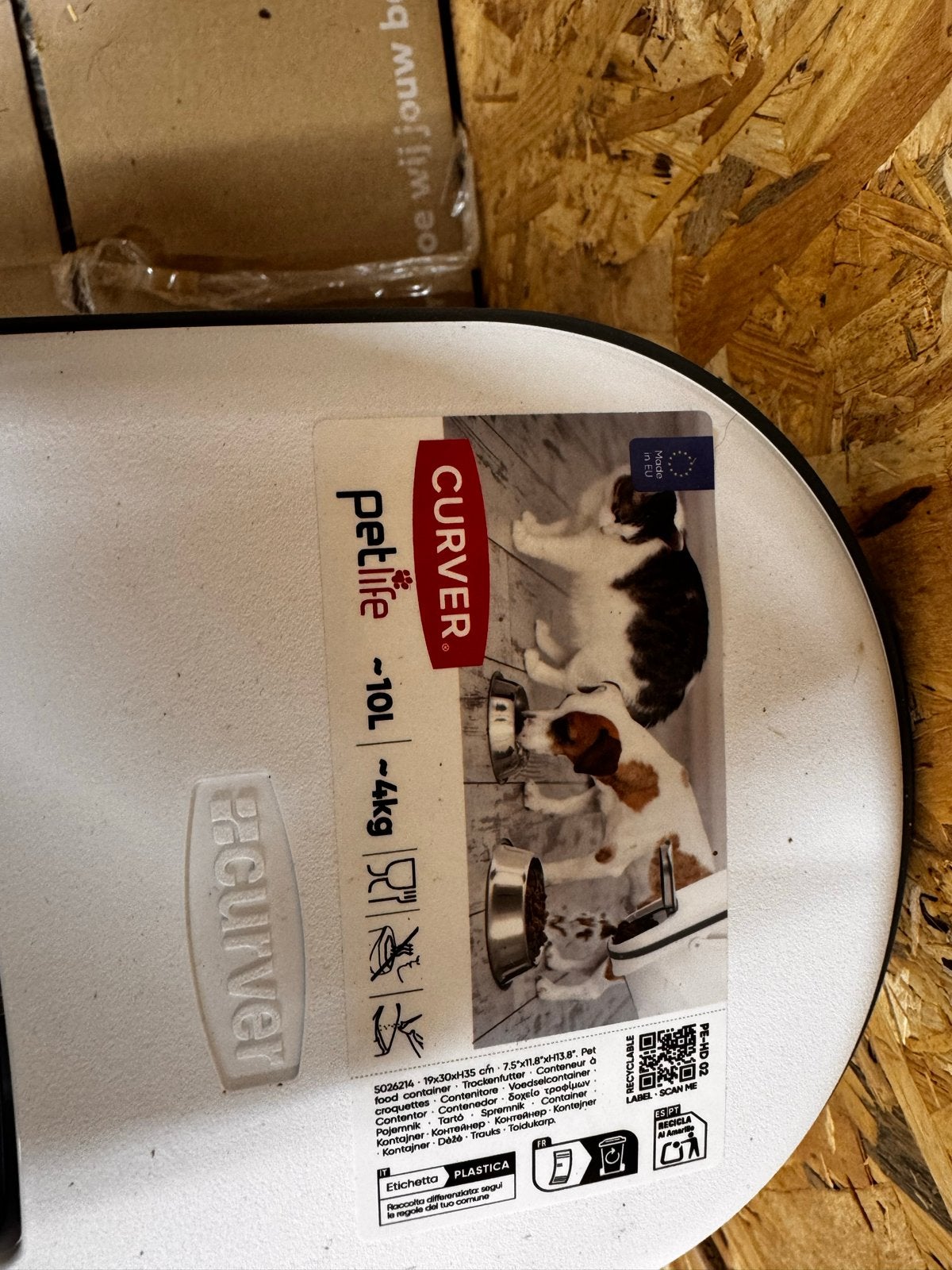 Nieuwe Honden voer contair 10 liter curver, Ophalen of Verzenden, Hond