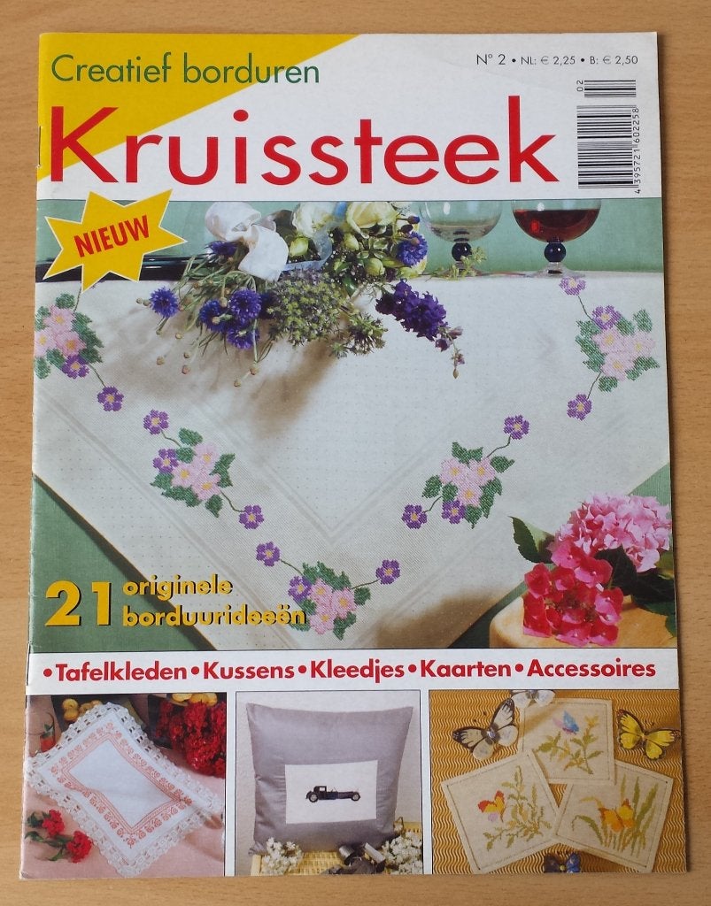 Creatief Borduren - Kruissteek - nr.2 - 2002, Hobby en Vrije tijd, Patroon, Gebruikt, Creatief Borduren, Ophalen of Verzenden