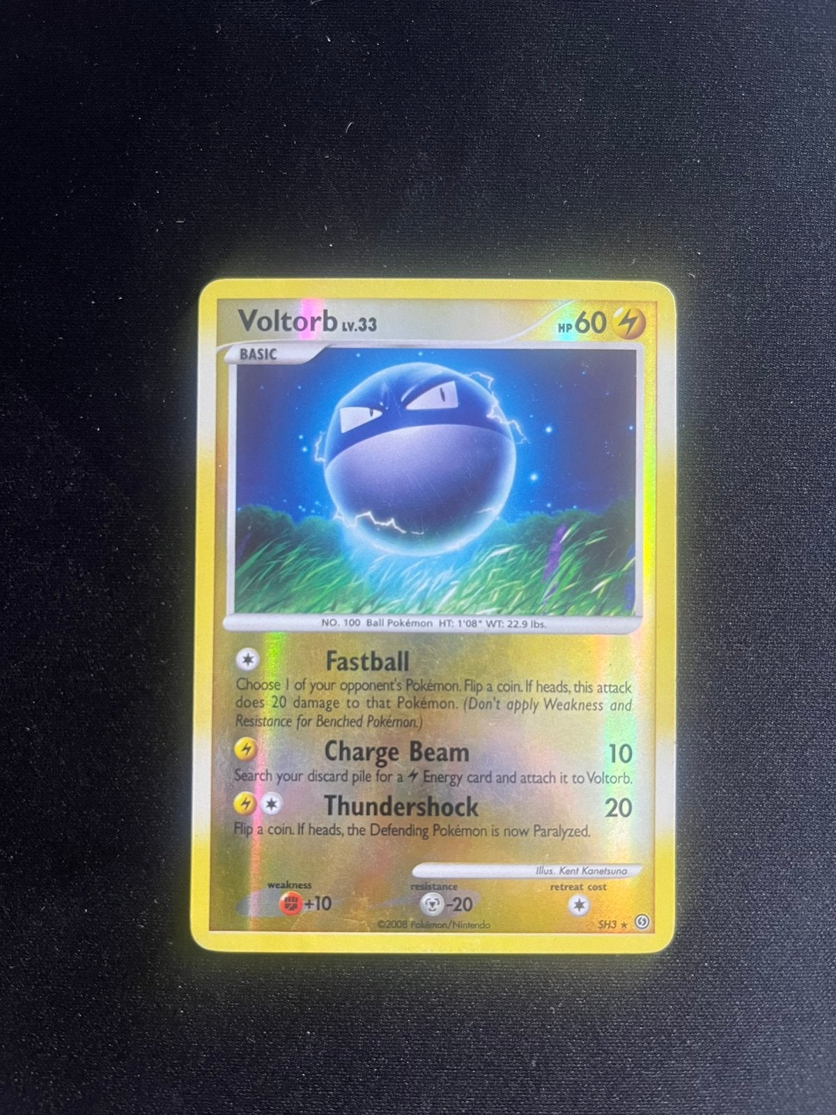 Voltorb sh3 stormfront secret rare EXC pokemon, Ophalen of Verzenden, Zo goed als nieuw
