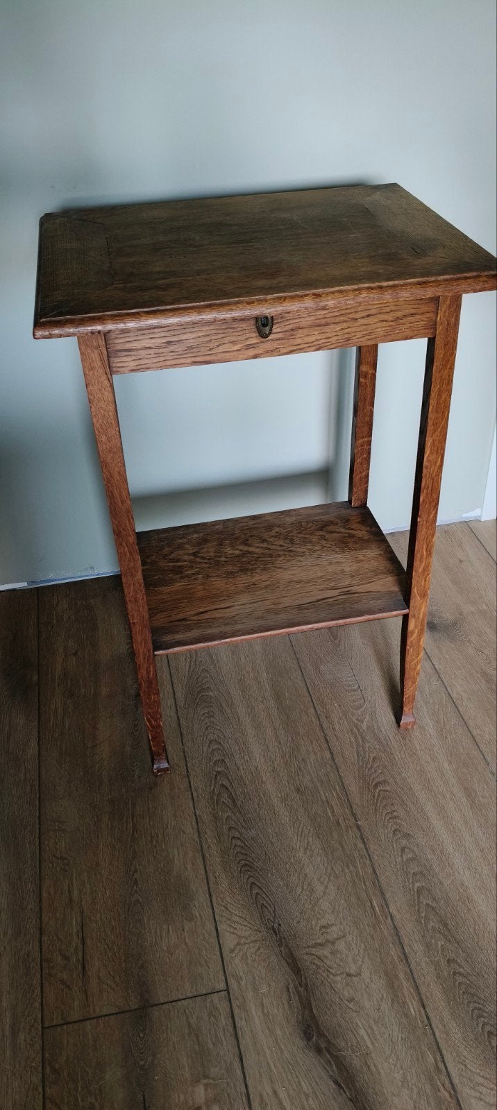 antiek kaptafeltje, Ophalen, Gebruikt, 50 tot 100 cm, Eikenhout