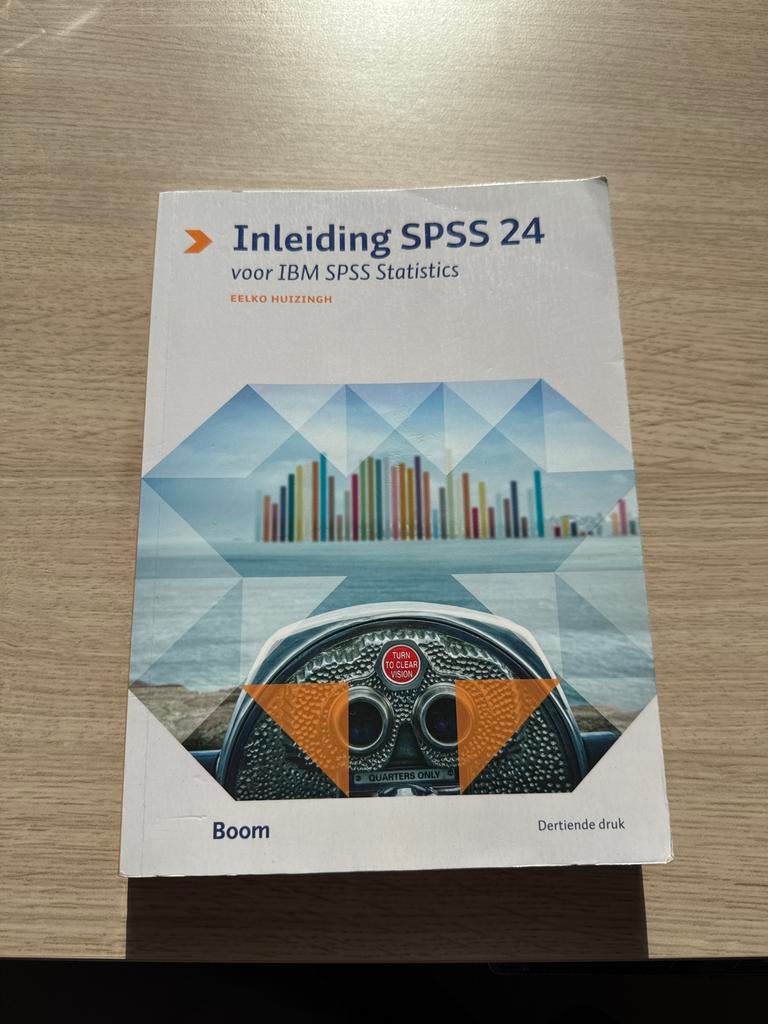 Inleiding SPSS 24 voor IBM SPSS Statistics, Ophalen of Verzenden, Gamma, Nieuw, HBO
