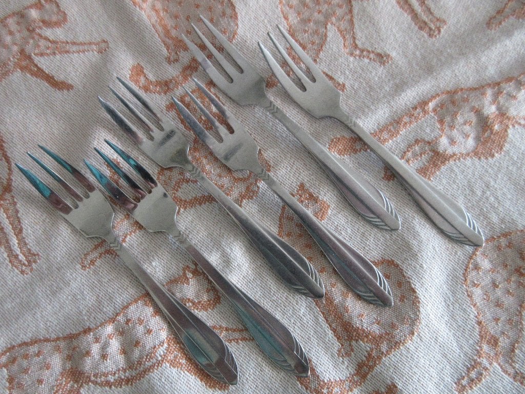 Gero Zilmeta 581 VISGRAAT 6 Taartvorkjes voor  € 5,65, Ophalen of Verzenden