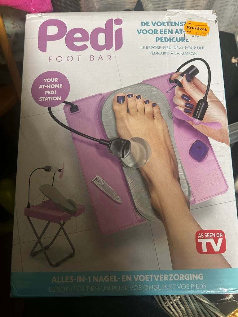 Pedi Foot Bar - Alles-in-1 Nagel- en Voetverzorging, Ophalen of Verzenden, Zo goed als nieuw, Overige typen