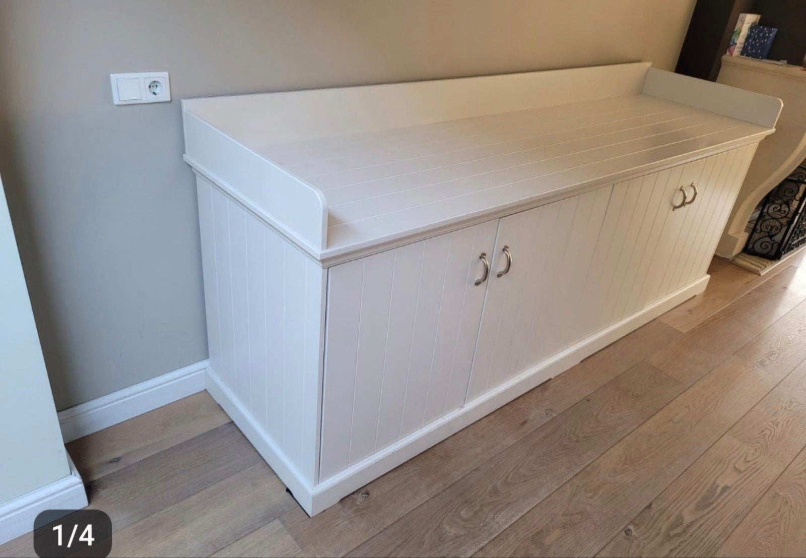 Wit dressoir 257,5cm lang, 72cm diep, Huis en Inrichting, Ophalen