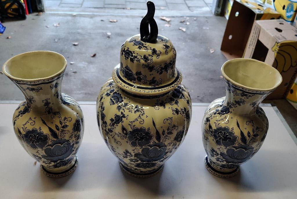 Delfblauw oud kaststel, Antiek en Kunst, Ophalen