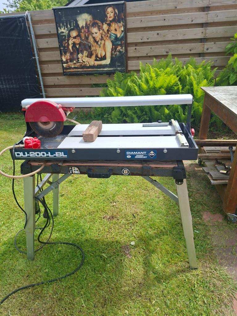 Rubi DU-200-L-BL Diamant Zaagmachine met Tafel, Cirkelzaag, 70 mm of meer, Ophalen of Verzenden, Zo goed als nieuw