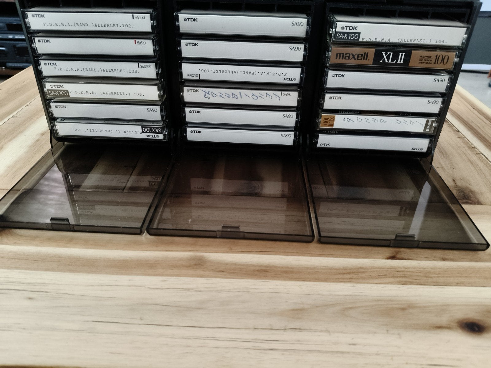 Partij TDK SA-X 100, SA90 en Maxell XLII 100 cassettebandjes, Ophalen, Gebruikt, Overige genres, Voorbespeeld