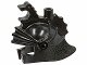 Lego Castle Helmen Soldaat / Ridder Draken Helm Zwart X43, Lego, Ophalen of Verzenden, Zo goed als nieuw, Losse stenen