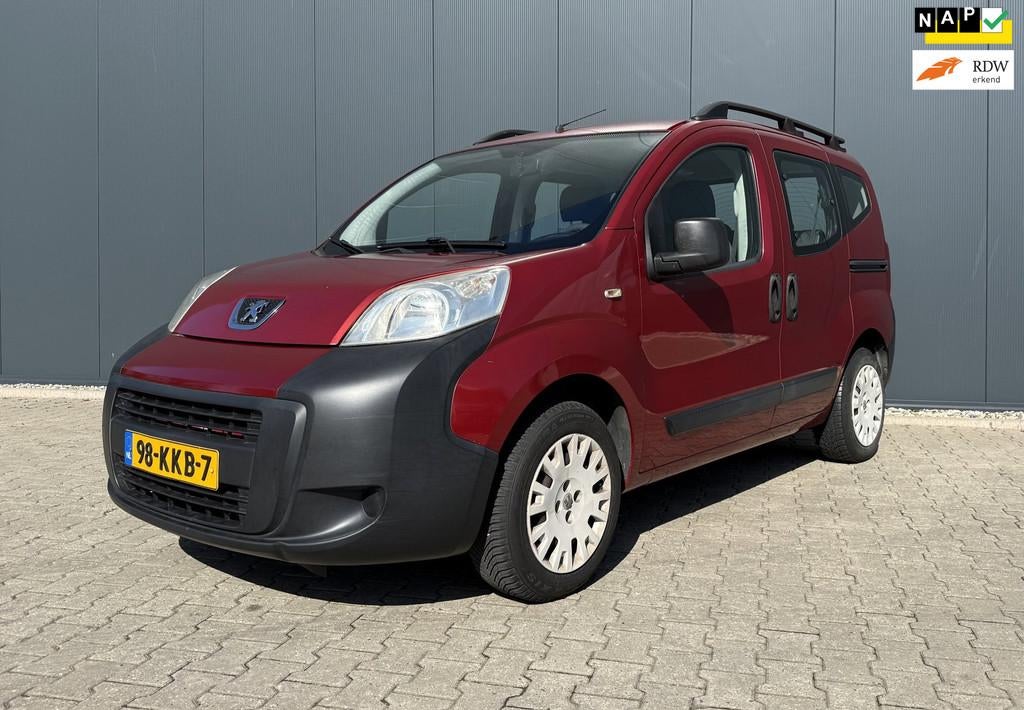 Peugeot Bipper Tepee 1.4i Airco Trekhaak NAP APK, Voorwielaandrijving, Elektrische ramen, 400 kg, Origineel Nederlands