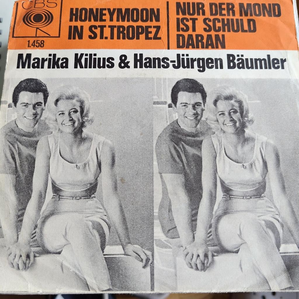 Marika Kilius Hans-Jürgen Bäumler - Honeymoon in St. Trope, Gebruikt, Overige genres, 7 inch, Single